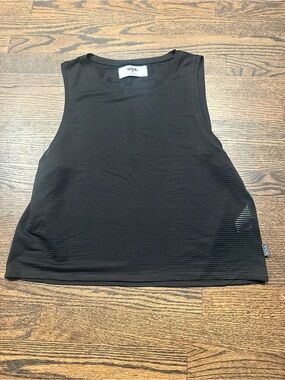soulcycle Black Ribbed Tank